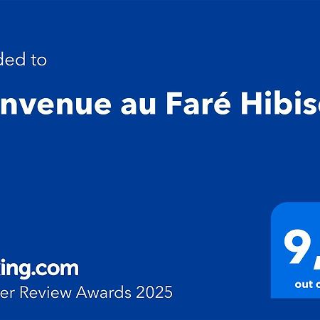 Bienvenue Au Fare Hibiscus Apartment Corrombles Exterior photo
